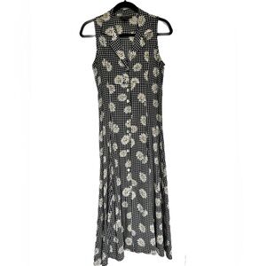 Metropolitan New York 90s Vintage daisy gingham dress